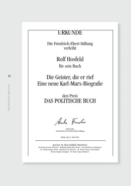 Die Geister, die er rief - Bibliothek der Friedrich-Ebert-Stiftung