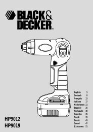 HP9012 HP9019 - Service - Black & Decker