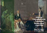 Brochure del convegno "Istituzioni e vita culturale in etÃ  napoleonica ...