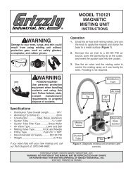 model t10121 magnetic misting unit instructions - Grizzly.com