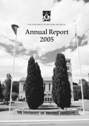 Annual Report 2005 - Publications Unit - The University of Western ...