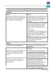 12 Inhalte ÃƒÂ„nderungen alt neu GW 301Anhang ... - Zertifizierung Bau