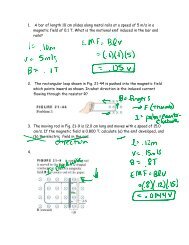 1. A bar of length 10 cm slides along metal rails at a speed of 5 m/s ...