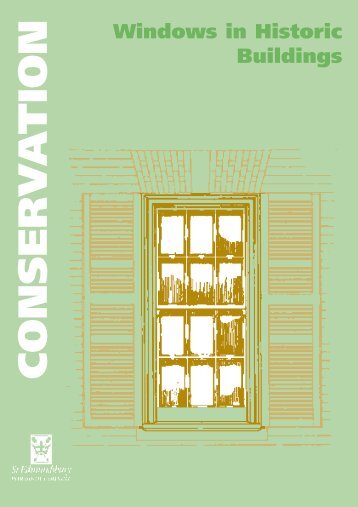 Conservation leaflet - Windows in historic buildings (PDF 1Mb)