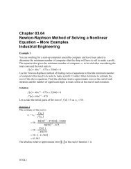 Newton-Raphson Method of Solving a Nonlinear Equation- More ...