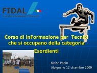 Corso per tecnici categoria esordienti 2 - Fidal Piemonte