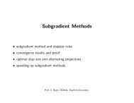 Subgradient Methods - Slides - Stanford University