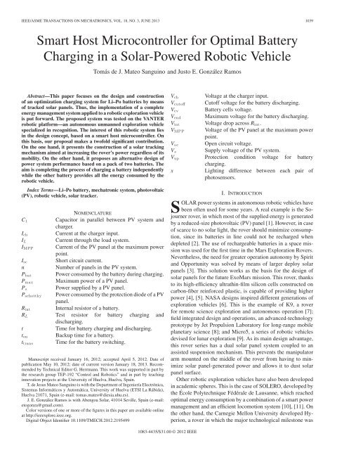 Smart Host Microcontroller for Optimal Battery ... - IEEE Xplore