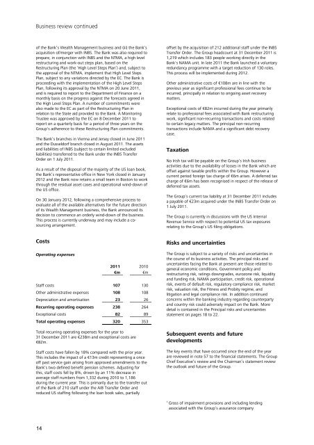 IBRC annual report for 2011 - Irish Bank Resolution Corporation ...