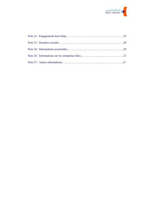 COMPTES CONSOLIDES AU 30 JUIN 2004 - Maroc Telecom