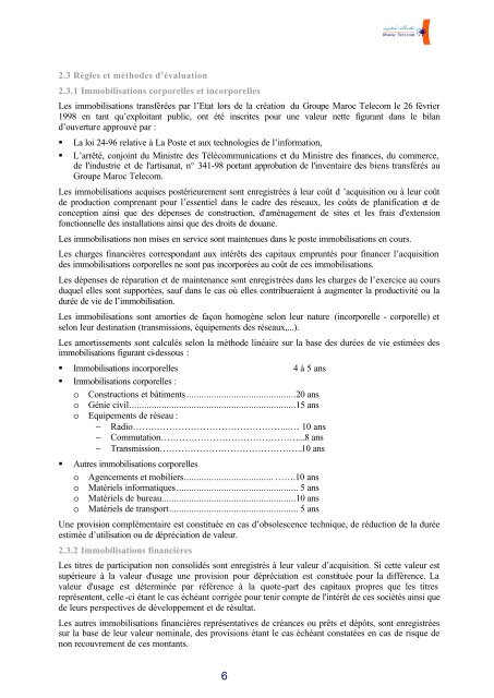 COMPTES CONSOLIDES AU 30 JUIN 2004 - Maroc Telecom