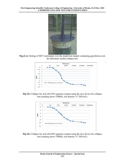 A MODIFIED COLLAPSE TEST FOR GYPSEOUS SOILS