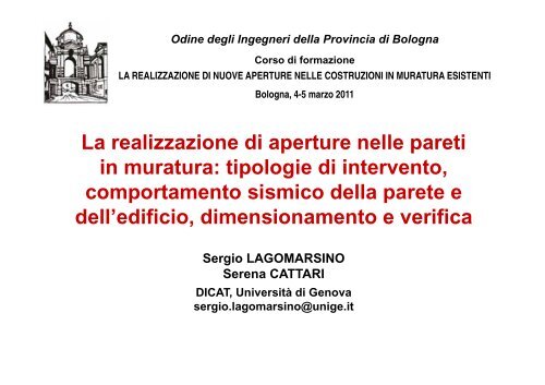 vedi PDF - Ordine degli Ingegneri della Provincia di Bologna