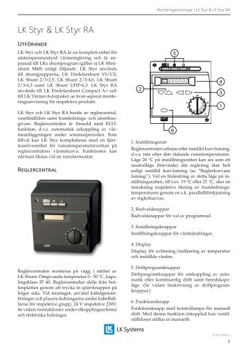 LK Styr & LK Styr RA - LK Systems AB