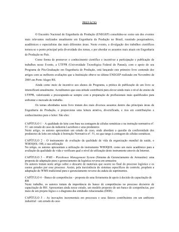 PREFÃCIO O Encontro Nacional de Engenharia de ... - UTFPR
