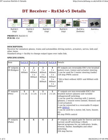 DT Receiver - Rx43d-v5 Details - Micron Radio Control
