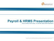 Payroll & HRMS Presentation - Osource India