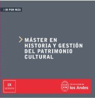 historiay gestion del patrimonio cultural - Universidad de los Andes