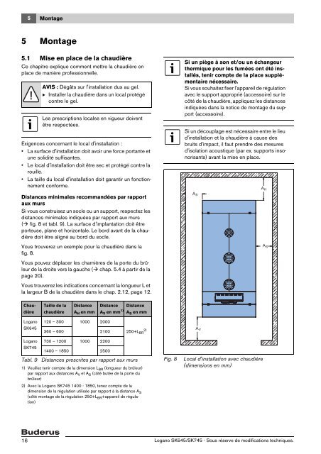 Notice de montage et d'entretien ChaudiÃ¨res en acier