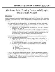 ODP - Oklahoma Soccer Association