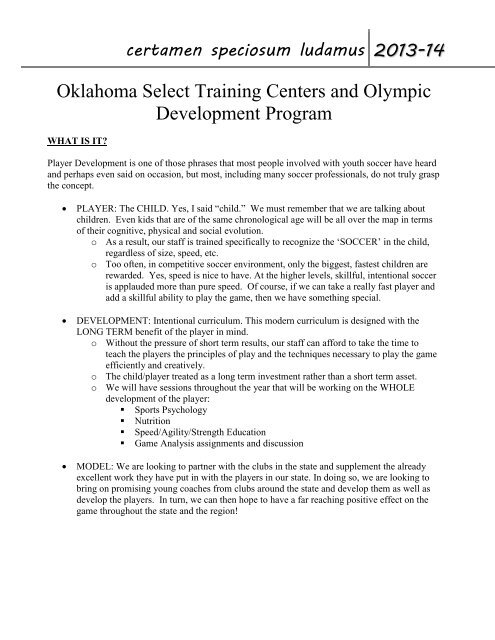 ODP - Oklahoma Soccer Association