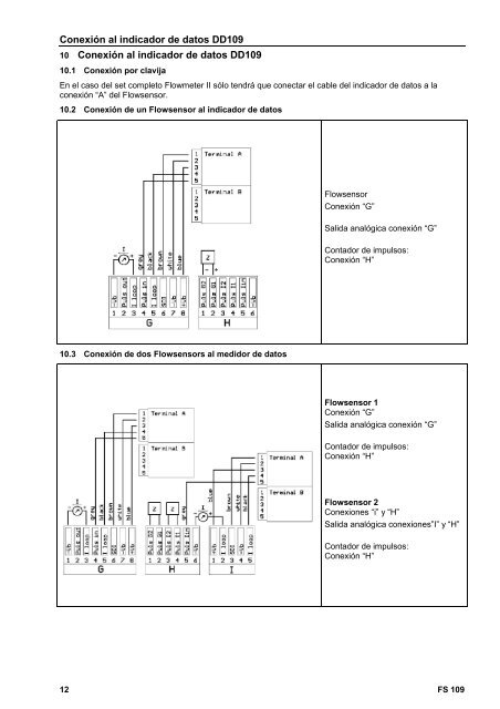 Manual de instalaciÃ³n y servicio Flowsensor FS 109 - BEKO ...
