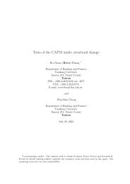 Tests of the CAPM under structural change