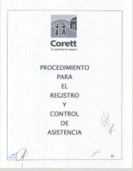 Procedimiento para el Registro y Control de Asistencia - Corett