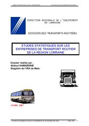etudes statistiques sur les entreprises de transport routier - Service ...