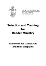 Readers Handbook - Diocese in Europe