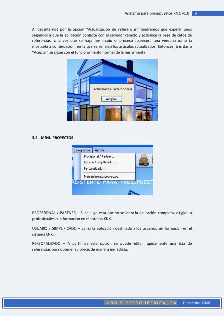 1 Asistente para presupuestos KNX. v1.0 JUNG ... - Jungiberica.net