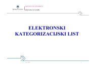 ELEKTRONSKI KATEGORIZACIJSKI LIST