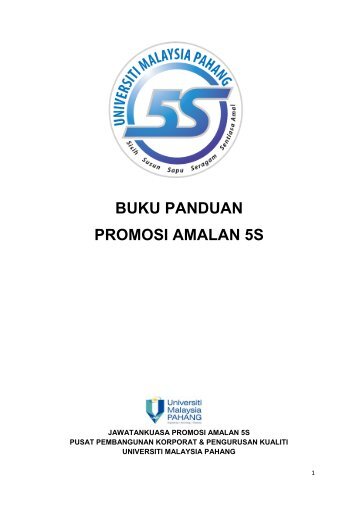 buku panduan promosi amalan 5s - Universiti Malaysia Pahang
