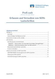 Umstellungsanleitung SEPA-Lastschrift - Volksbank Kraichgau ...