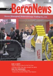 NEWS & EVENTS > Berco at Bauma China for the first ... - Berco S.p.A