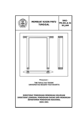 membuat kusen pintu tunggal - e-Learning Sekolah Menengah ...