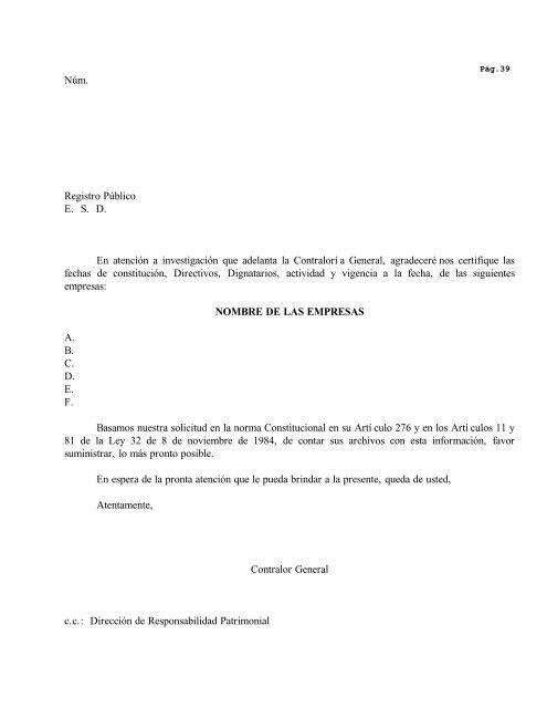 Manual de Auditorias Especiales - Ministerio de Comercio e Industrias