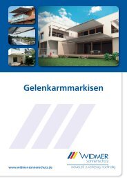 Gelenkarmmarkisen - Oskar Widmer GmbH