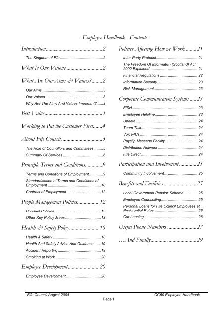 barchester staff handbook