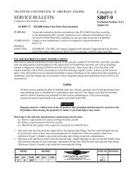 SB07-9 - Teledyne Continental Motors