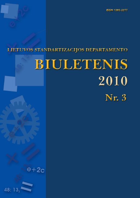 2010 Nr. 3 - Standartizacijos departamentas prie AM