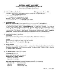 Download MSDS - California Paints