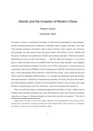 Steinitz and the Inception of Modern Chess - Federico Garcia