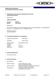 WTW Safety Data Sheet - Wenk Lab Tec