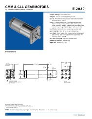 CMM Gearmotor - Globe Motors