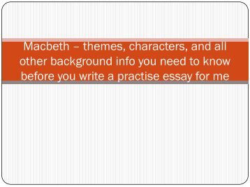 Macbeth Themes Essay Essay Questions For Macbeth Esl Masters Thesis Macbeth Themes Essay Bbc Bitesize National English Macbeth Themes Revision Essay About Healthy Eating also Science Essay Topic Apa Essay Paper