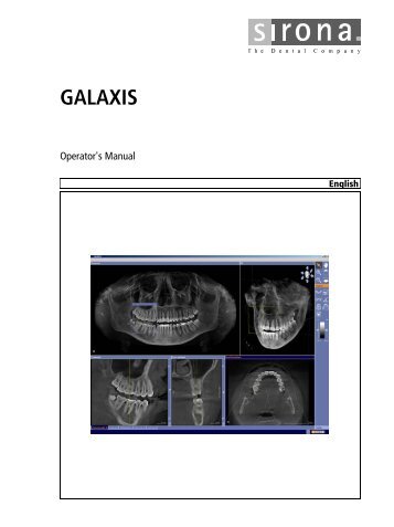 GALAXIS - Sirona - Technical Documentation