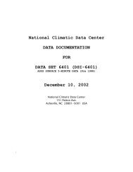 DSI-6401 - National Climatic Data Center - NOAA