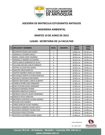 AsesorÃ­a Estudiantes Antiguos de IngenierÃ­a Ambiental