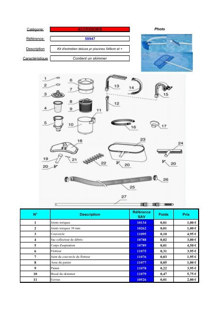 Catalogue pièces 2012 FR consommateurs - Nicotoy